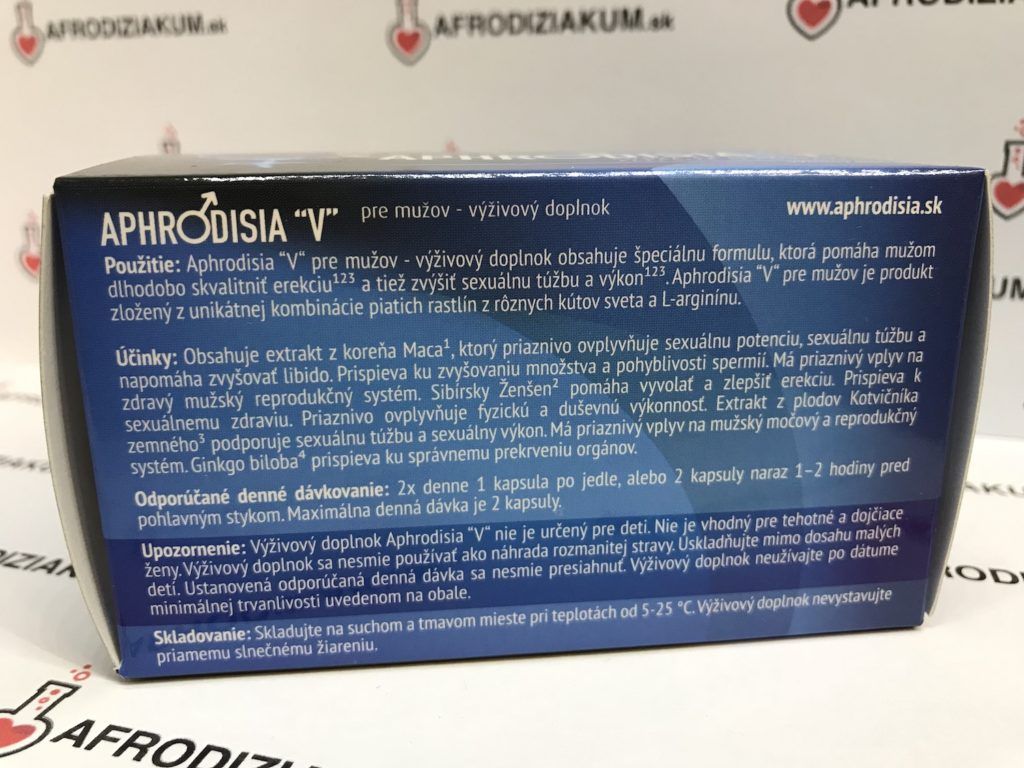 Aphrodisia V - použití, účinky, dávkování