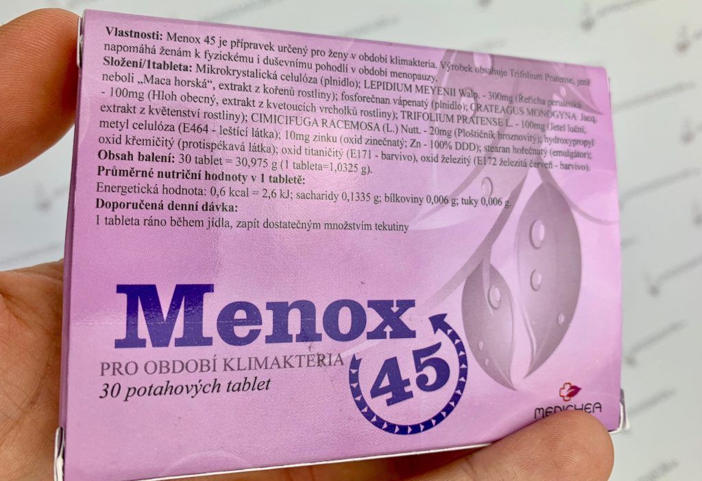 Menox 45 - složení, dávkování