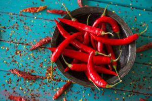 Chilli papričky - jídlo pro erekci