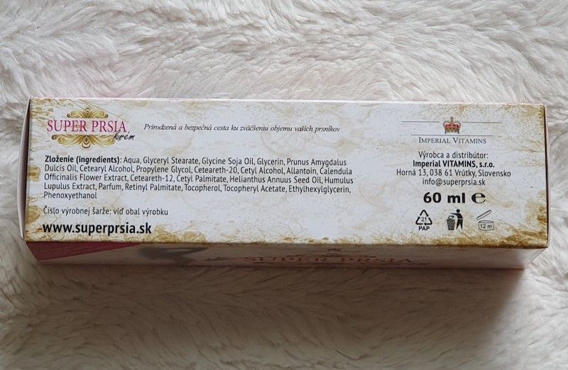 složení krému Super Breast Cream